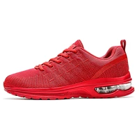 2021 four seasons new mens shoes womens fashion breathable mesh fly woven sports lovers air cushion running shoes 212