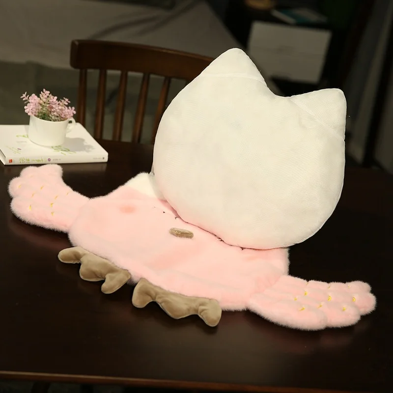 

New High Quality Soft Big Wings Owl Plush Toy Cartoon Animal Bird Stuffed Doll Removable Pillow Cushion Nap Pillow Girl Present