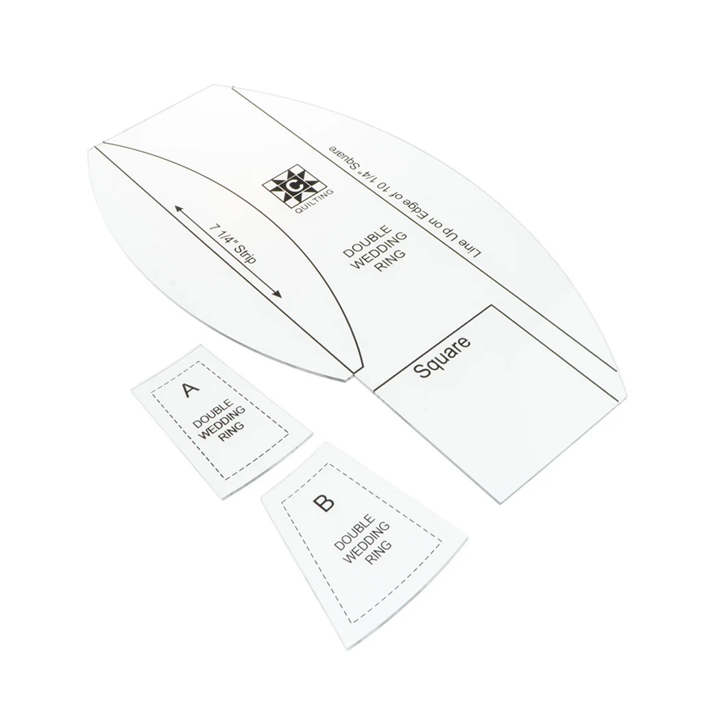

3pcs Non-slip Square Acrylic Ruler Set Quilting Ruler for Drawing Designers Pattern Maker And Tailor