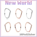 Женское кольцо из серебра 925 пробы, с кристаллом