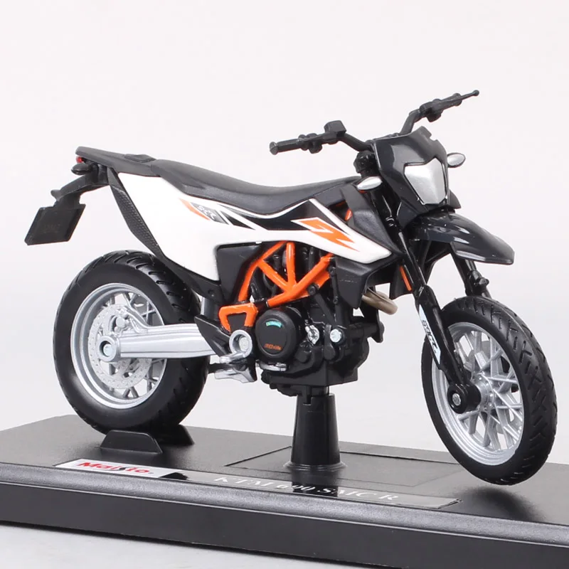 1:18 Scale Small Maisto Motard Supermoto 690 SMC R Motocross Rider Dirt Bike Diecasts & Toy Vehicles Racing Models Motorcycle