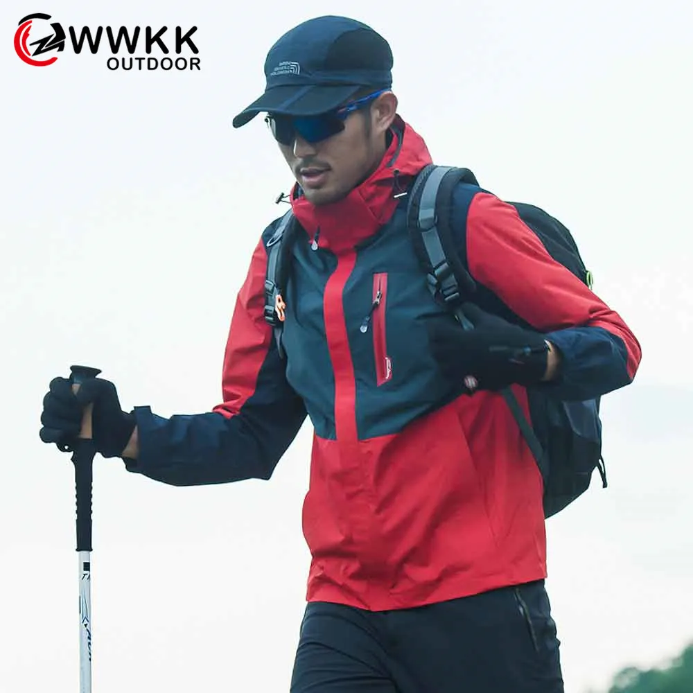 Пара уличных походных курток с капюшоном для треккинга Спорт софтшелл дышащие