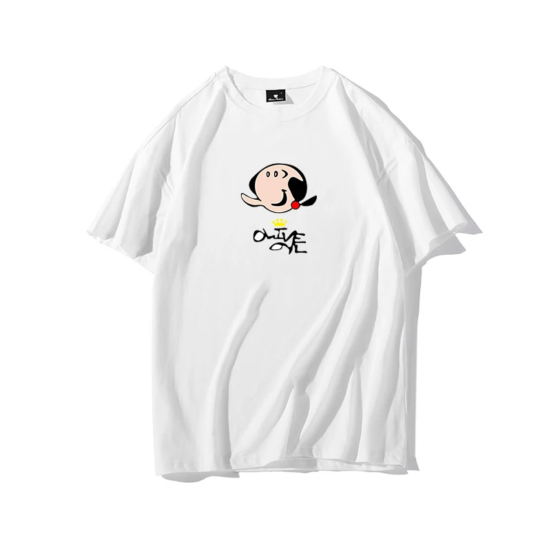 

Classic Anime Kawaii T-shirt Women Korean O-neck Street Casual T-shirt Top