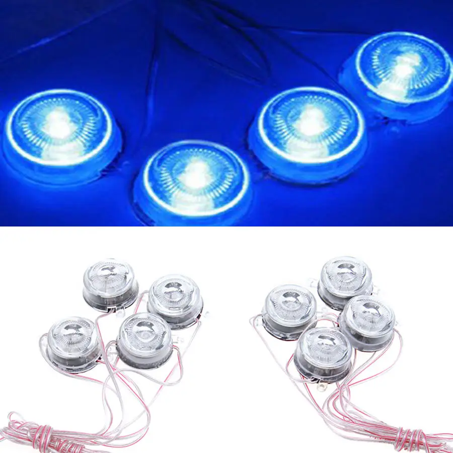 Posbay 8 шт. синий светодиодный светильник лампы для нижнего тела светящаяся система
