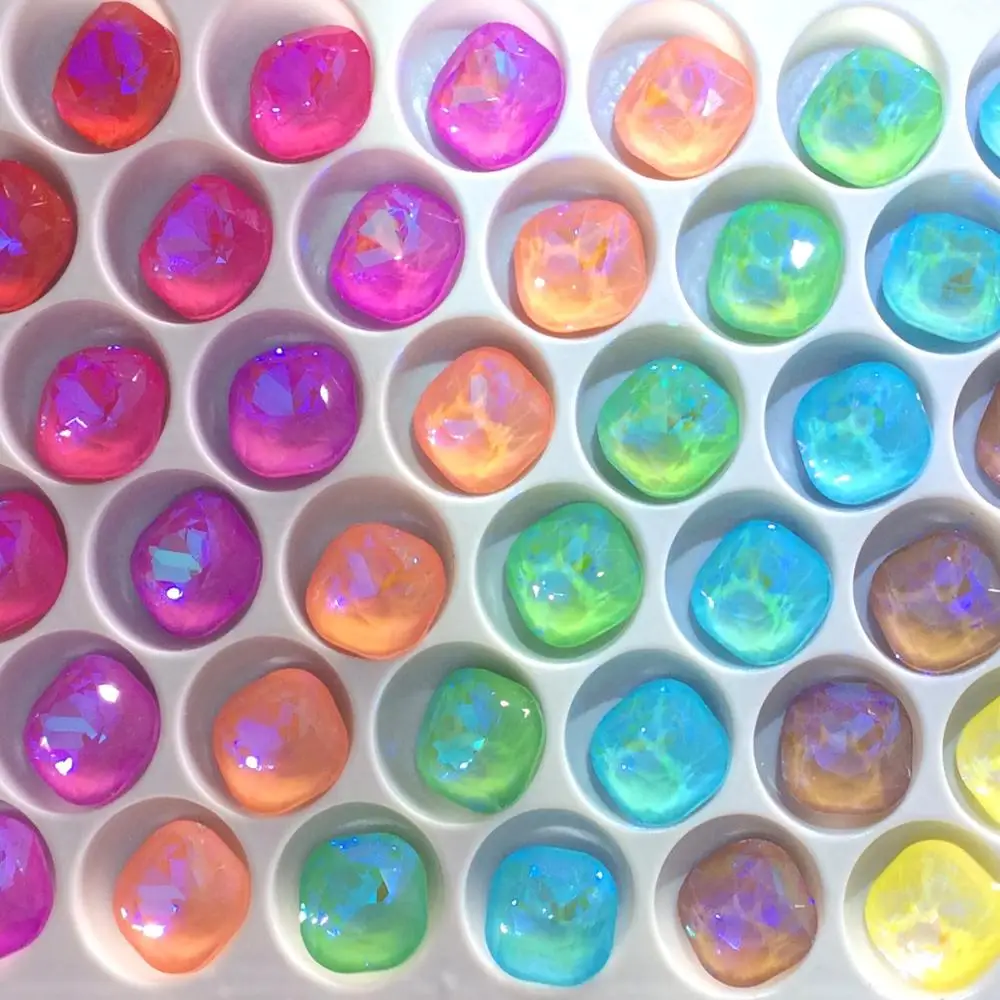 Декоративные квадратные Кристаллы Стразы для украшения очков стеклянные серьги