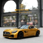Модель спортивного автомобиля WELLY 1:24 Mercedes-Benz AMG GT, модель автомобиля из сплава, декоративная коллекция, игрушечные инструменты в подарок