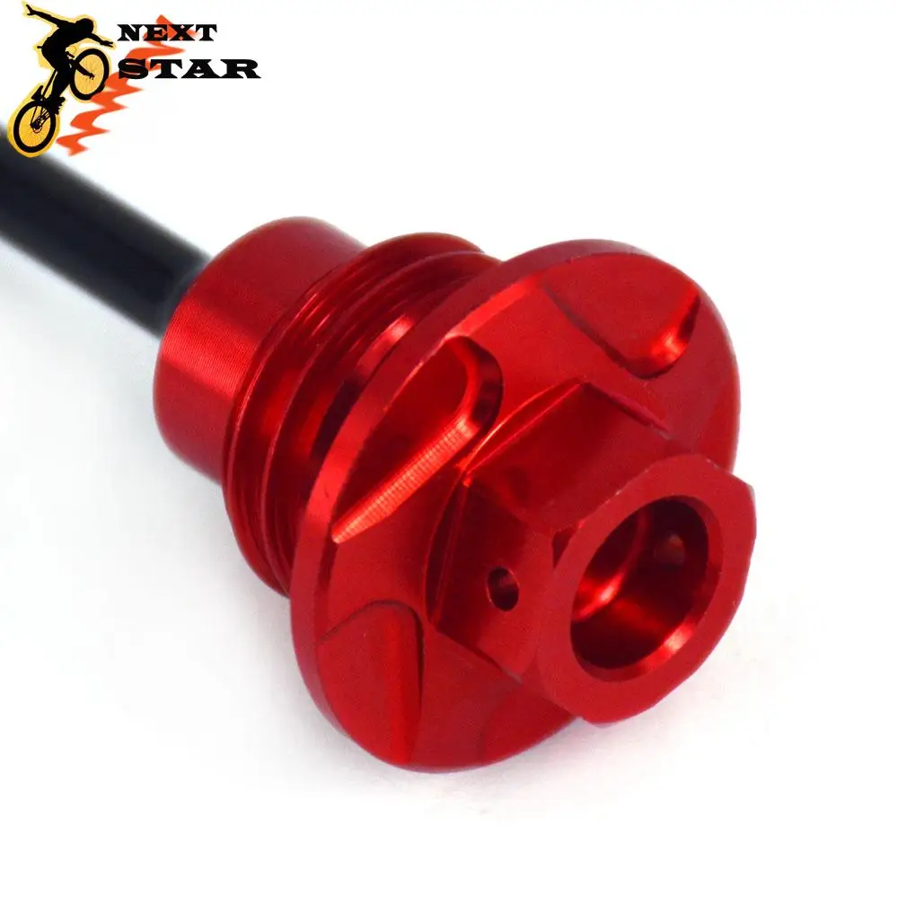 CNC 09-16 Motorcycle Red Aluminum Oil Dipstick Gauge Plugs For HONDA CRF450R CRF 450R 450 R 2009-2011 2012 2013 2014 2015 2016 | Автомобили