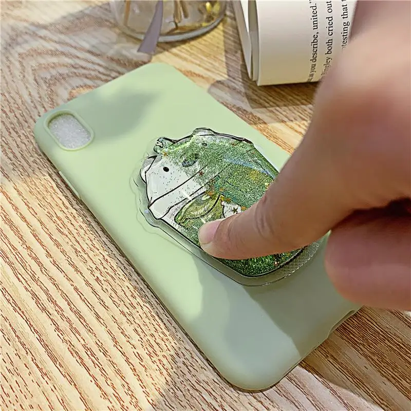 Case for Samsung Galaxy S6 S7 Edge S8 S9 Plus S10 5G S10e Note 8 9 10 Pro Squishy Flower TPU Cover Lovely Dynamic Quicksand |