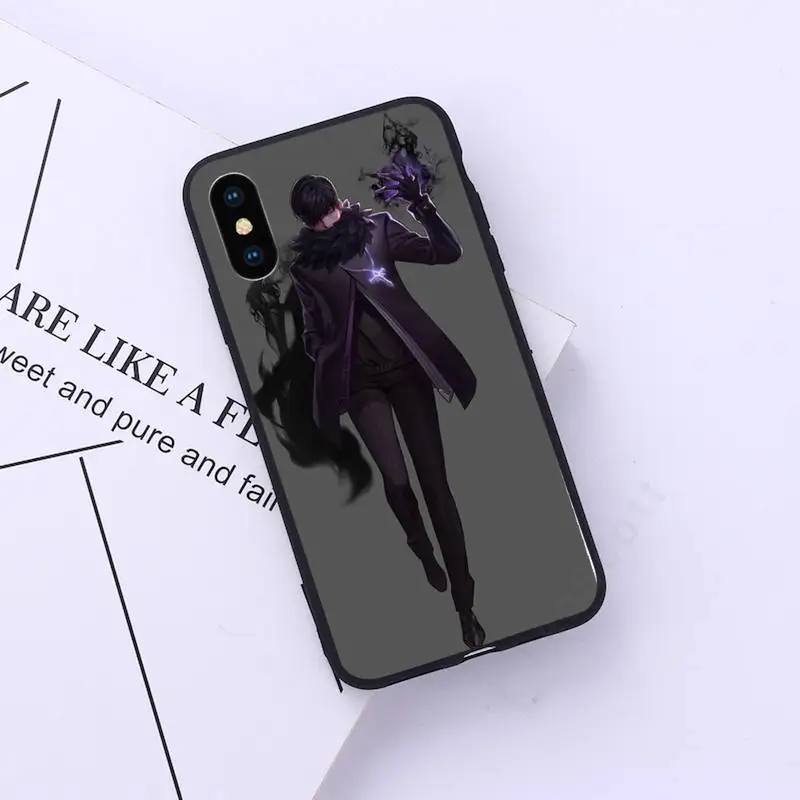 

Anime solo leveling Phone Case for iPhone 11 12 pro XS MAX 8 7 6 6S Plus X 5S SE 2020 XR