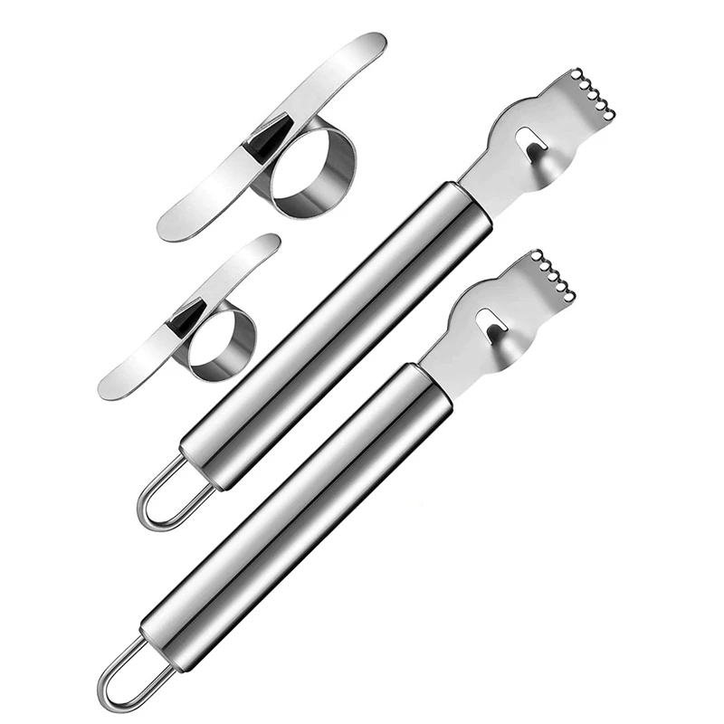 4 шт лимонно-терка Zester из нержавеющей стали круглое кольцо Оранжевый Овощечистка