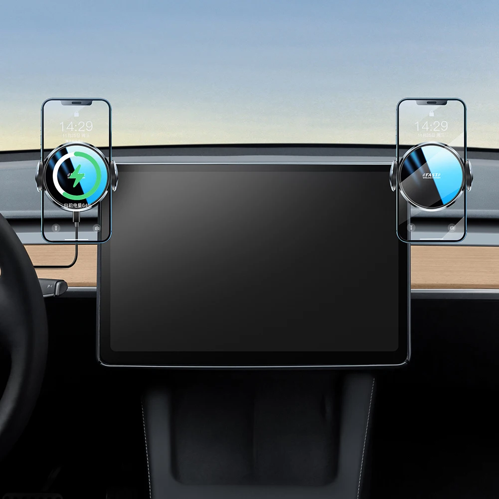 

Многофункциональный центральный кронштейн для экрана управления, рамка, внутренний ящик для хранения, автомобильный держатель для GPS навиг...