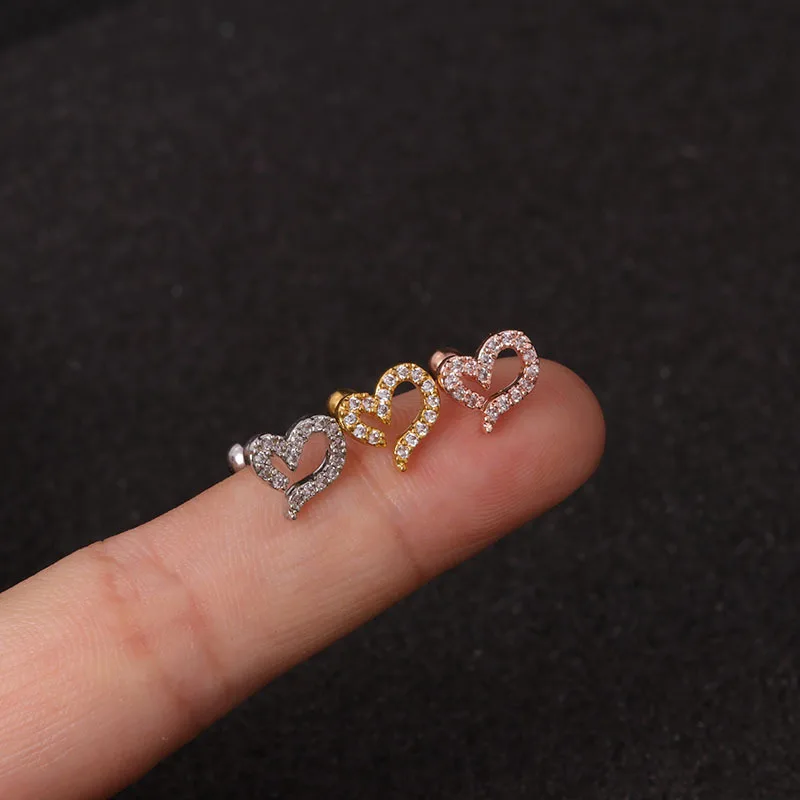 Серьги-гвоздики женские из нержавеющей стали крошечные украшения для пирсинга