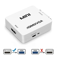roreta hd 1080p hdmi compatible to vga converter with audio hd2vga adapter connector for pc laptop to hdtv projector converter