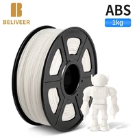 abs 3d printer filament 1 75mm for industry 100 no bubble non toxic suitable for all types of fdm3d printers 1kg beliveer 3d