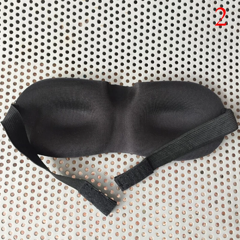 

1PC Black Sleep Mask Blindfold Eye Mask Travel Sleep Soft Natural Padded Shade Cover Rest Relax Eye Patch 2 Styles