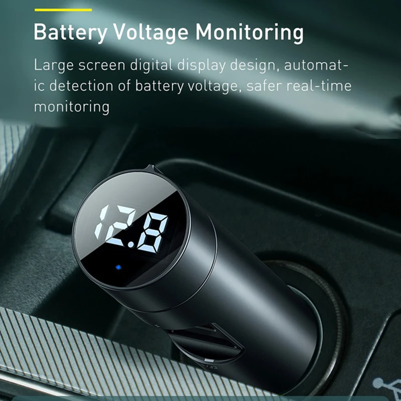 FM модулятор Baseus с Bluetooth 5 0 18 Вт 2 USB порта|FM-трансмиттеры| |