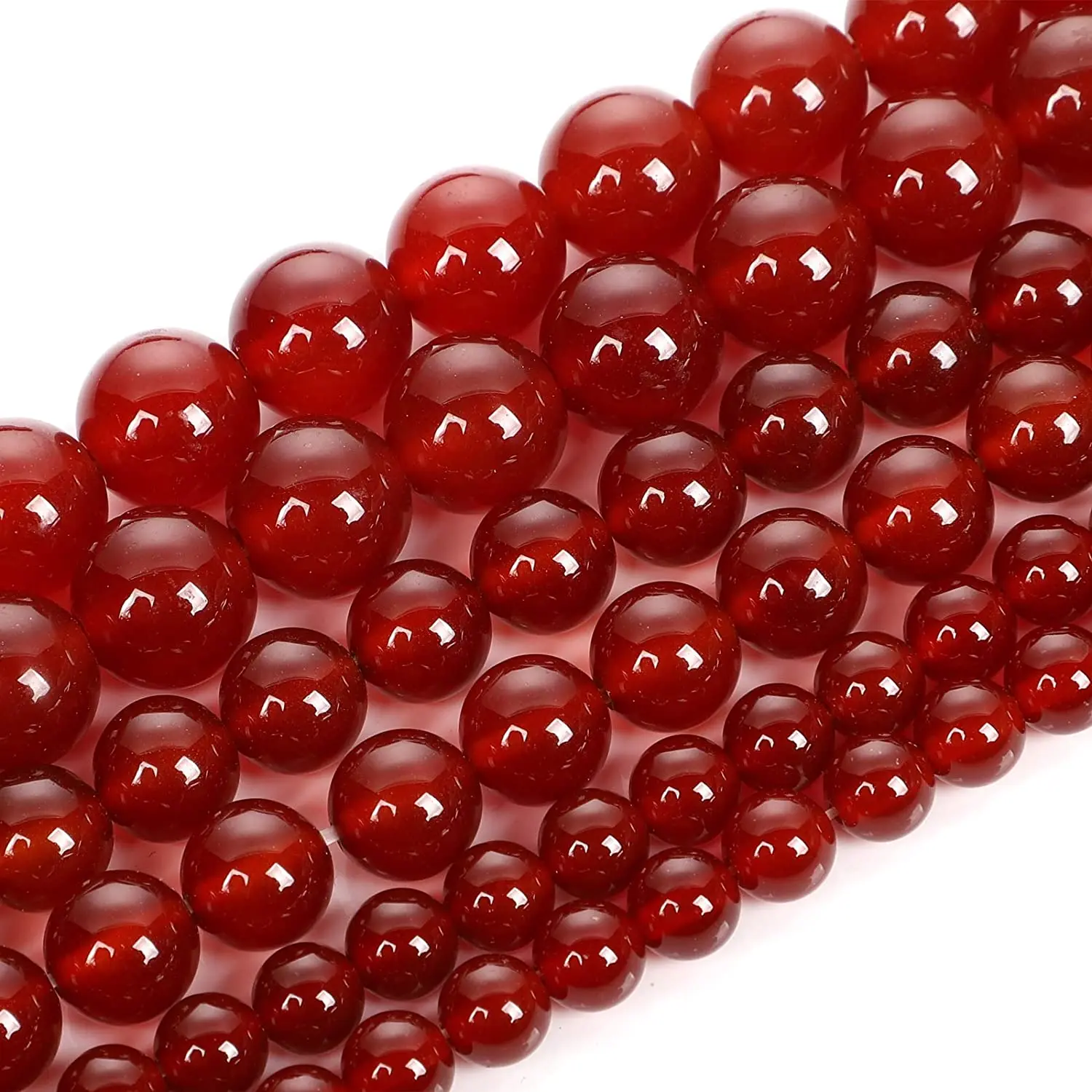

Unpolished Smooth Gemstone Gem Strand Round Loose Beads for Jewelry Making,Energy Stone Healing Power