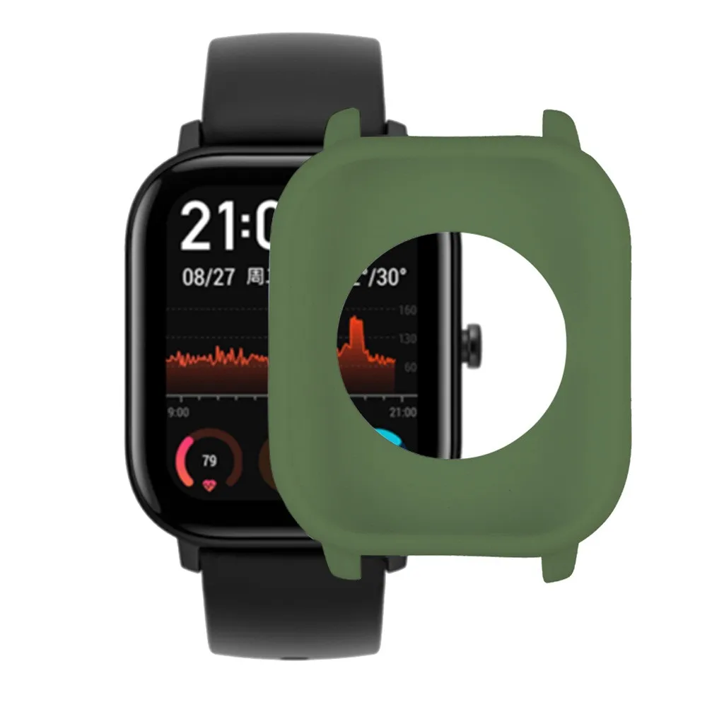 Защитный чехол с силиконовой рамкой для часов Xiaomi Huami Amazfit GTS ремешок наручных