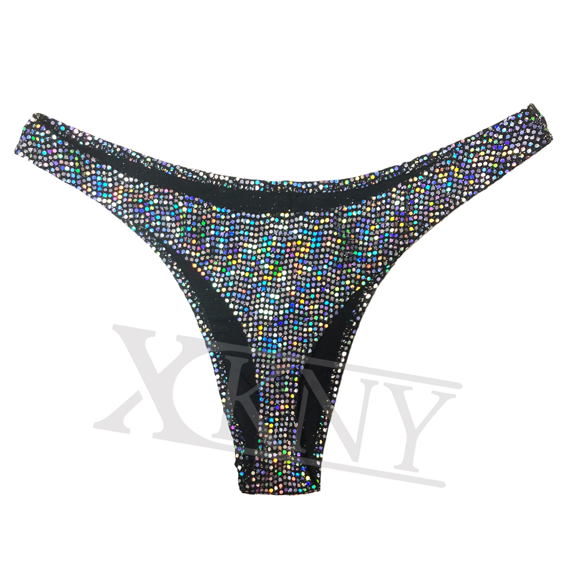 XCKNY MEN Oversize t-pants sexy men's shiny bikini high score sexy tights bikini sequins underpants briefs swimming trunks