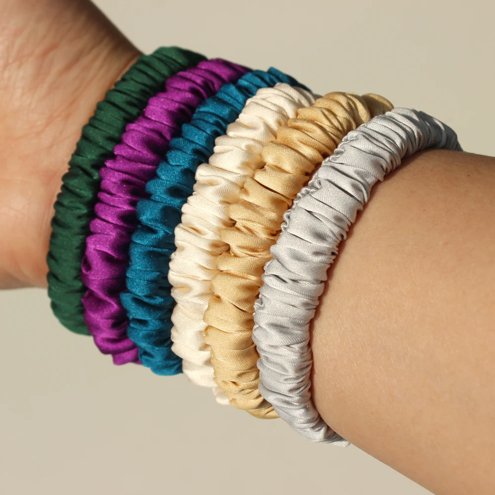 Набор из 100% чистого шелка для узких волос галстуки бабочки ремешки обтягивающие