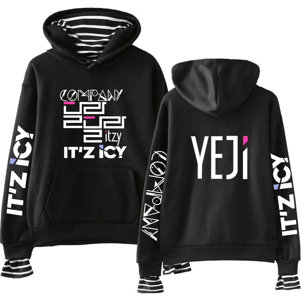 Толстовки ITZY с капюшоном Kpop из полиэстера водолазка толстовка большого размера