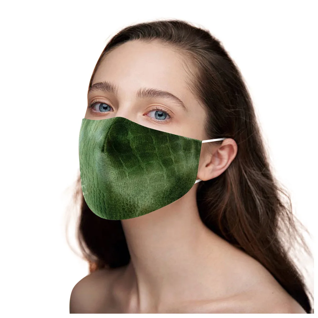 1 шт. для взрослых унисекс моющаяся печать Регулируемая дышащая хлопковая