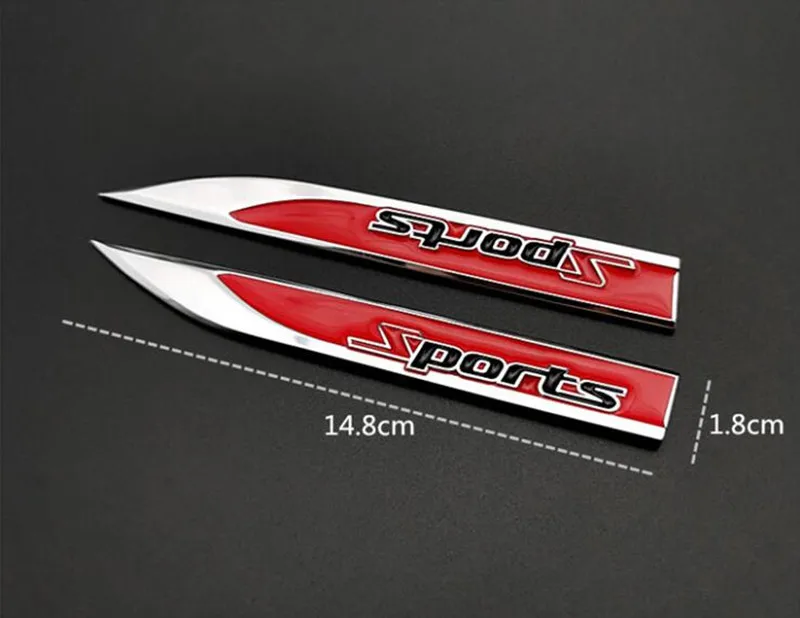 

3D Metal Side Wing Badge Emblem Fender Car Sticker for dodge caliber Charger journey seat FR Leon Ibiza cupra