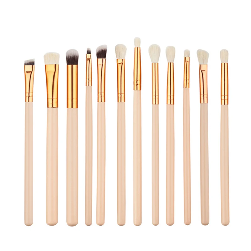 12 шт. смешивание карандаш основа тени для век кисти макияжа кисть теней подводка