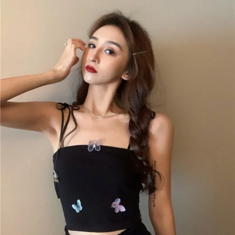 Женская модная кофта-бандо с бабочками в стиле ретро 2021 | одежда