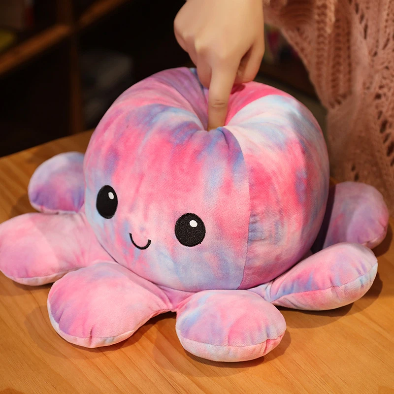 

Украшения для домашних животных для вечеринок в виде осьминога, реверсиб, грустная игрушка 40 см, снятие стресса, настроение, pulpo, осьминог, бо...