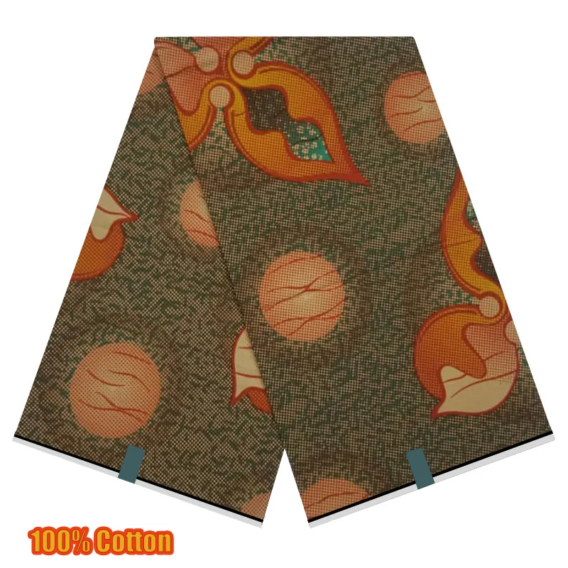 Настоящая нигерийская ткань с Африканским восковым принтом 100% хлопок