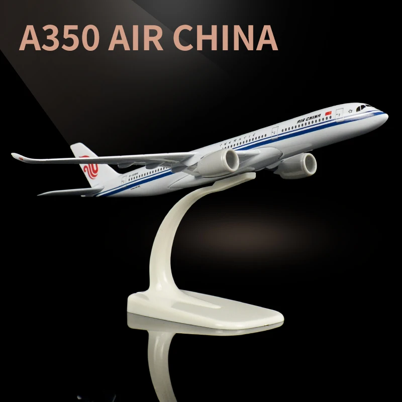 Модель самолета China Air A350 из металла масштабом 1:400, декорация с пластиковым основанием, подарок детям.