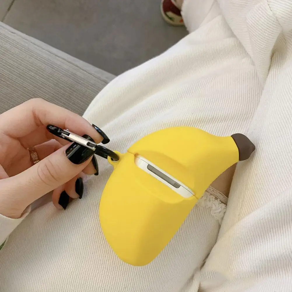 

1pcs Banana Silicone Headphone Cover For 1/2 S For Cover Charging 1/2 Earphone Y4j1