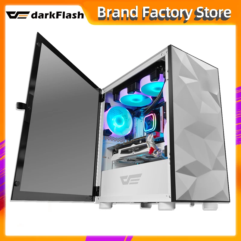 Darkflash DLM21 настольный компьютер чехол габин ПК геймерский полная маленькая мини