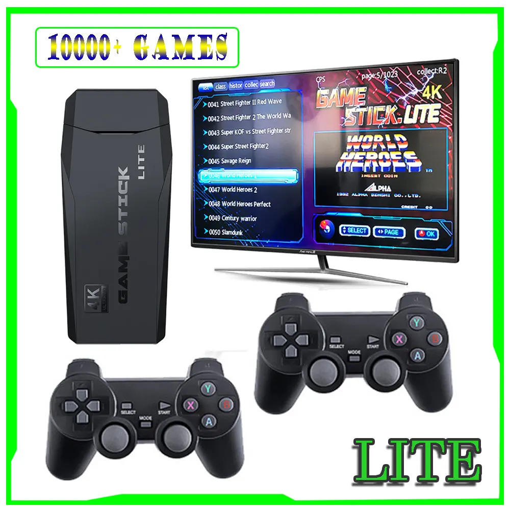 Новый M8 игровых консолей Встроенный 10000 игр Ретро игровой консоли с Беспроводной