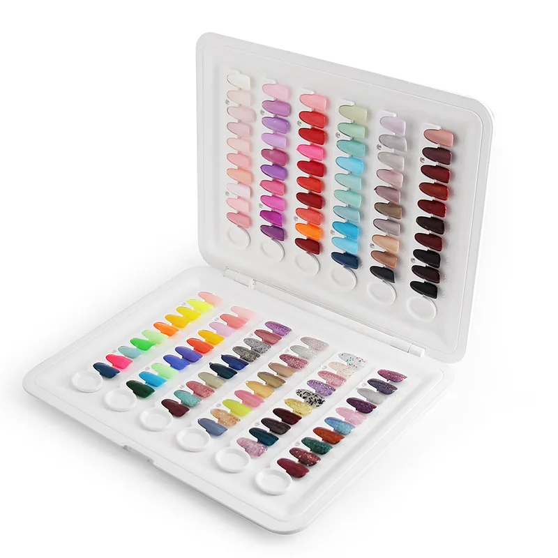 

Профессиональная Модель гель-лака для ногтей коробка с цветным дисплеем книга C8 выделенная 120 цветная карта схема окраски инструменты для м...