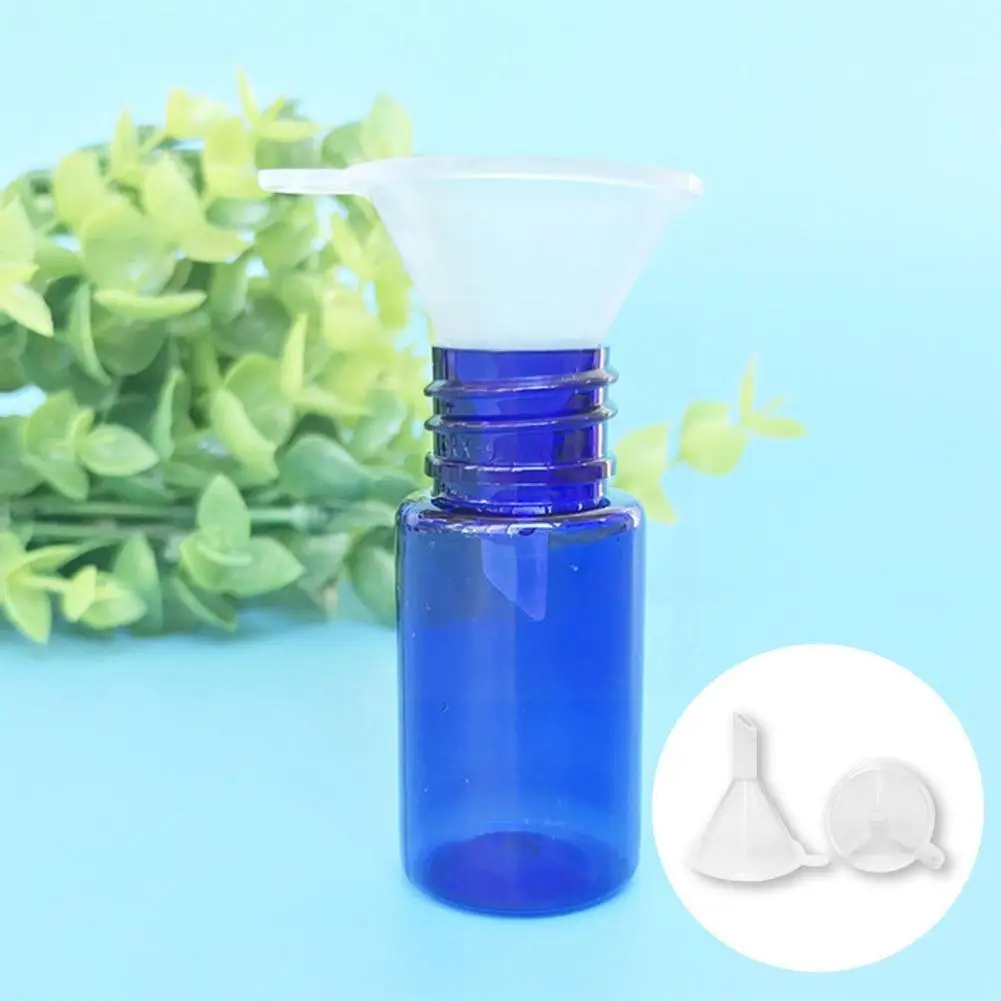 10pcs Mini Plastic Funnel Small Mouth Liquid Oil Funnels Supplies Tools Dispensing Toner Makeup Laboratory School