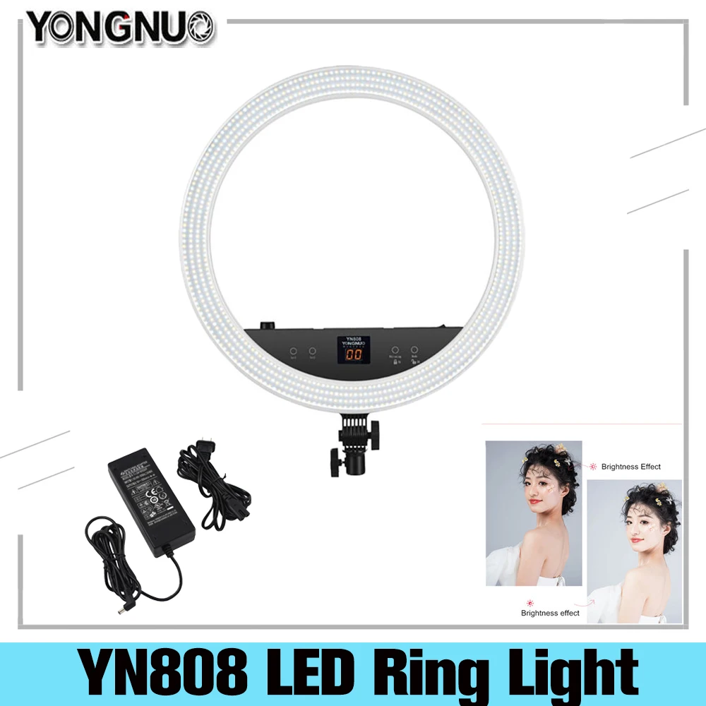 Светодиодная лампа YONGNUO YN808 800 шт. светодиодная кольцевая для видеосъемки камеры