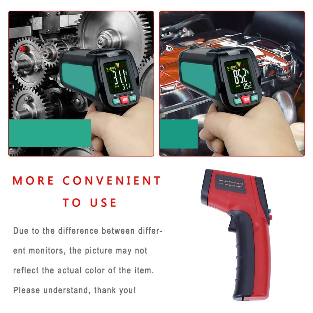 Инфракрасный термометр с ЖК-дисплеем точный измерительный прибор GM320