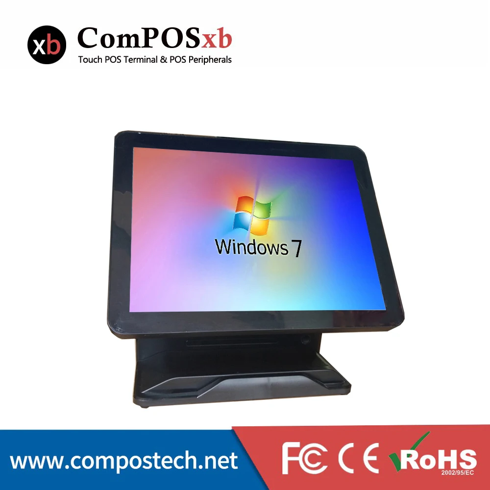 POS-системы Windows Pos все в одном 15-дюймовый POS-терминал емкостный сенсорный кассовый