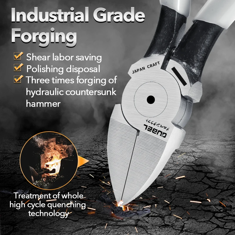 

4.5/5 Inch Nozzle Pliers Industrial Grade Electric Wire Stripping Crimping Vise Strong Manual Home Repair Tools