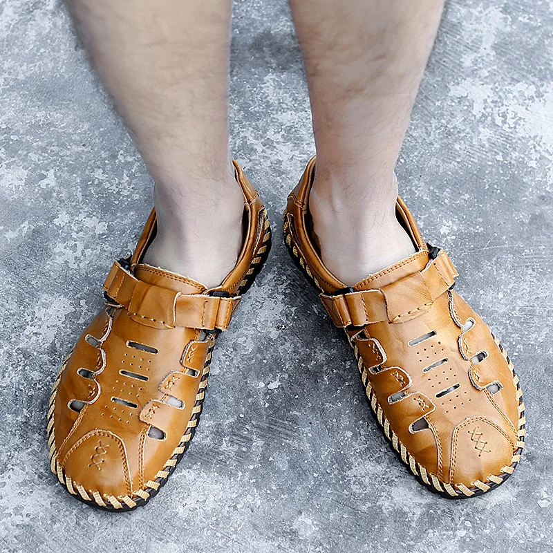

Summer Men's Slippers Male Summer Shoes Work Sneakers Men For Fashion 2020 Slippers Men's Breathable Running Shoe