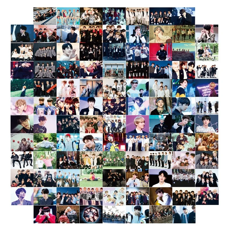 kpop korean star idol hand account stationery stickers mobile phone case luggage diary office decoration supplies 52pcs free global shipping