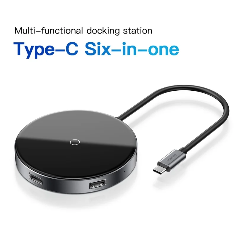 Baseus концентратор USB Type C к HDMI 4k 3 0 Type-c PD Мощность адаптер для MacBook Pro Air Qi