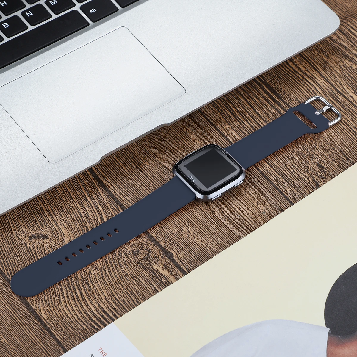 Замена Fitbit versa, ремешок Ремешок силиконовый браслет из дышащего материала, сменный спортивный ремешок для Fitbit часы Versa 61017