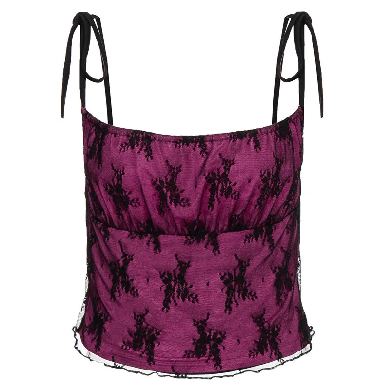 Укороченные женские Топы Женская на бретелях пикантная уличная одежда с бантом