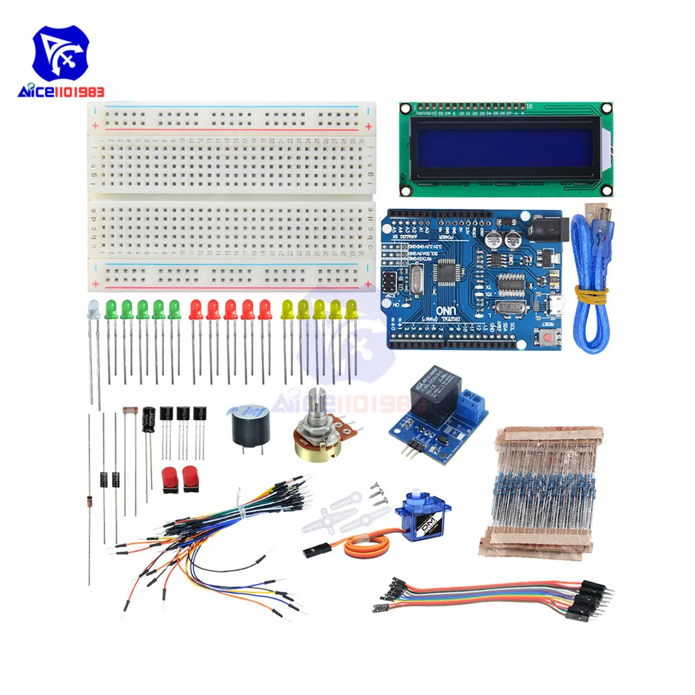 UNO R3 MEGA2560 стартовый обучающий комплект плата расширения для Arduino макетная Dupont Wire