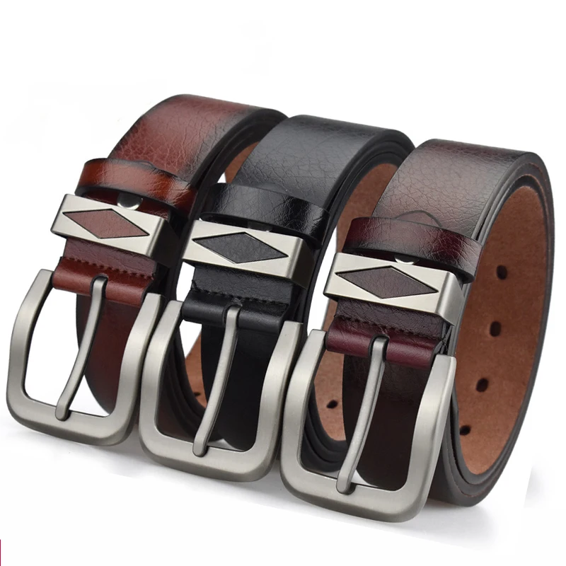 2020 Anpudusen Leather Belt Men Large Size Luxury Designer Belts Men Leather High Quality Waist Belt