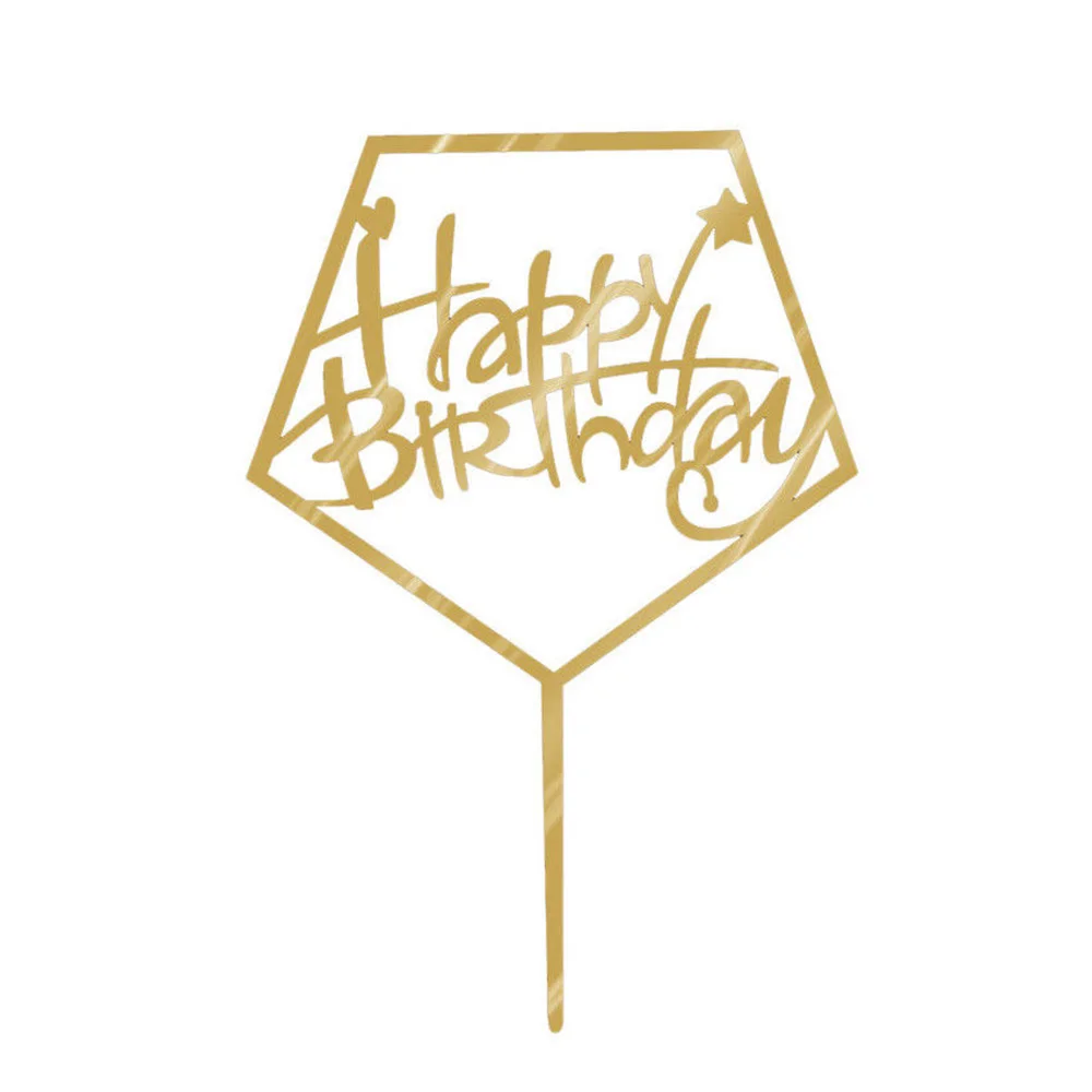 

Happy Birthday Cake Topper Acrylic Letter Cake Toppers Party Supplies Happy Birthday Home Party Cake Decorations Baking Supplies