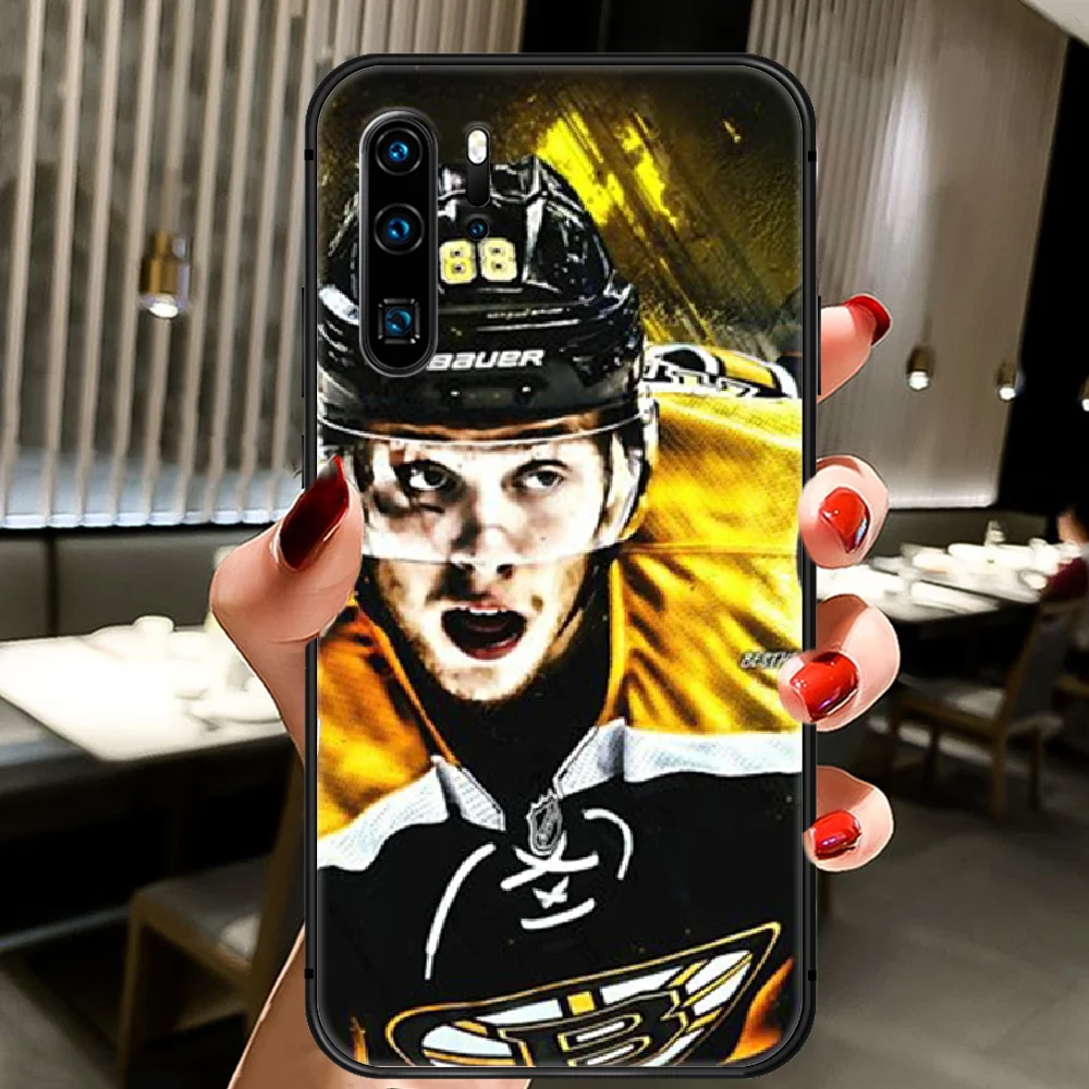 

David Pastrnak Ice Hockey Phone Case Cover Hull For Huawei P8 P9 P10 P20 P30 P40 Lite Pro Plus Smart Z 2019 black Cover 3D